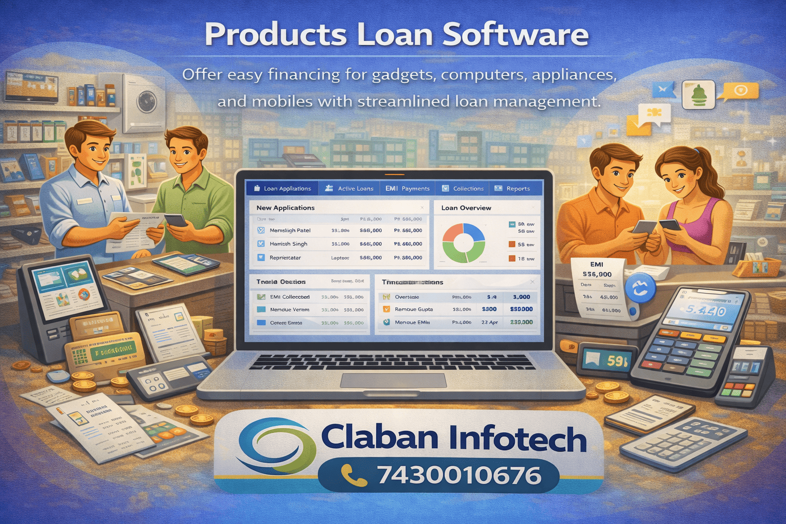 Loan management software for approvals and repayments